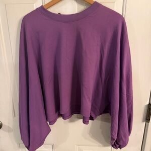 Zara Purple cropped cloud top